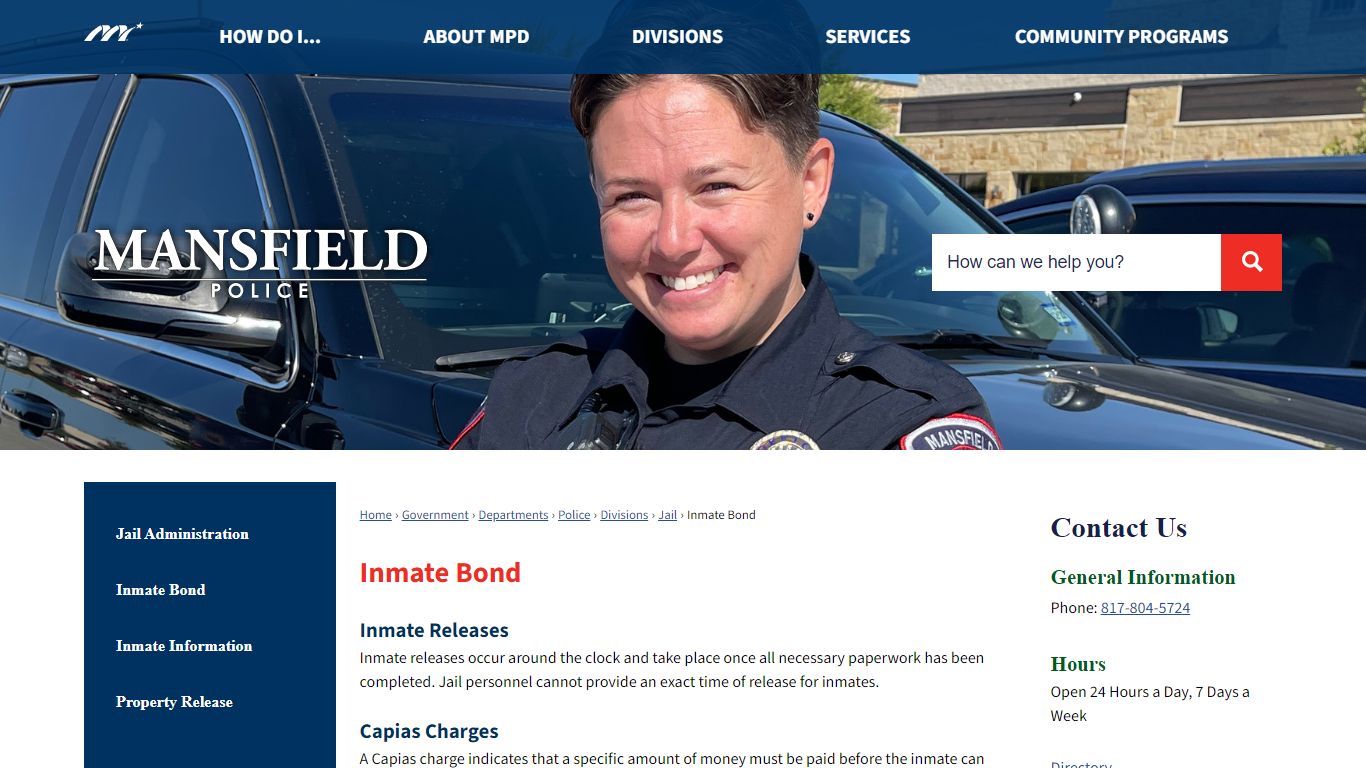 Inmate Bond | Mansfield, TX